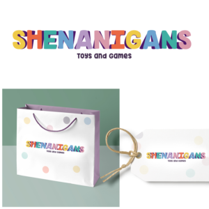 Primary word:'Shenanigans', Secondary words: 'Toys and Games', Tertiary word: 'play' | Logo Design by DominicDesign