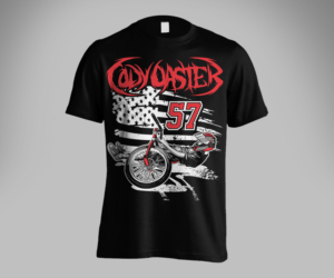 WORLDS FIRST DRIFT TRIKE ACTION FIGURE TEE SHIRT FOR CODY OASTER  | T-shirt Design by Andi Yan