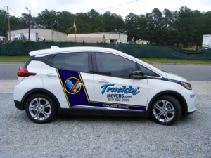 graphics for a white Chevrolet Bolt | Design Graphique par ajeesh.in