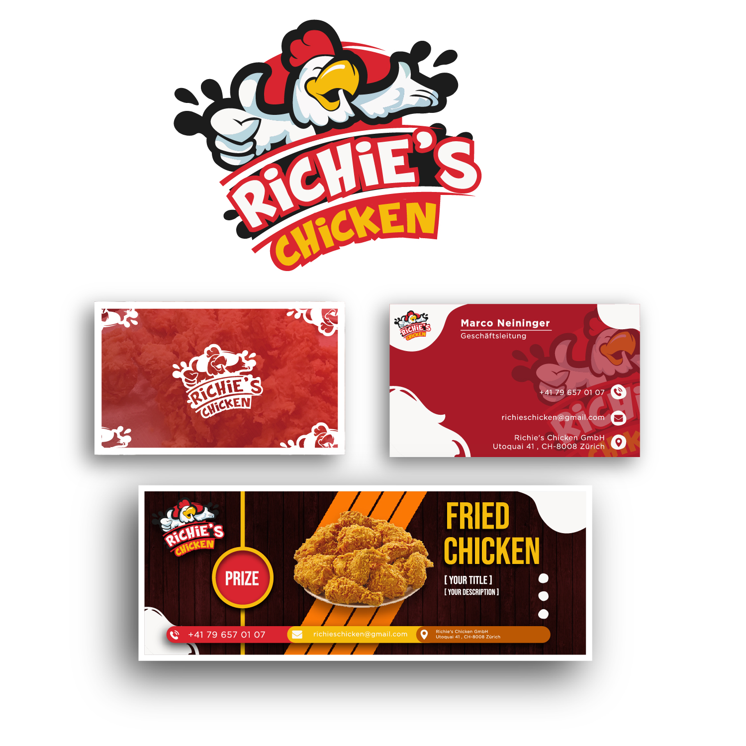Logo Design by Endeteam Project for Richie's Chicken GmbH | Design #22315571