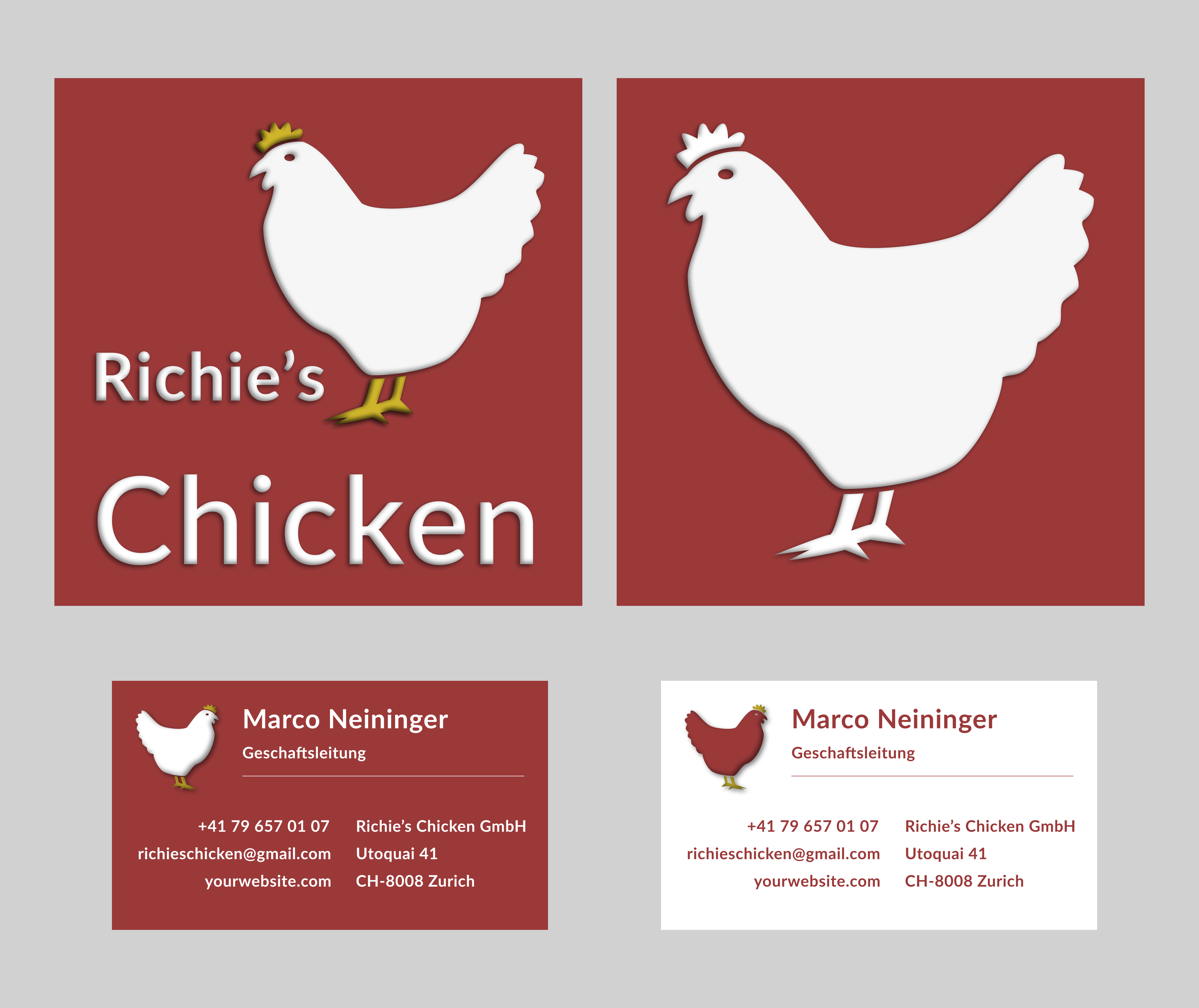 Logo Design by Tyler the designer for Richie's Chicken GmbH | Design #22313874