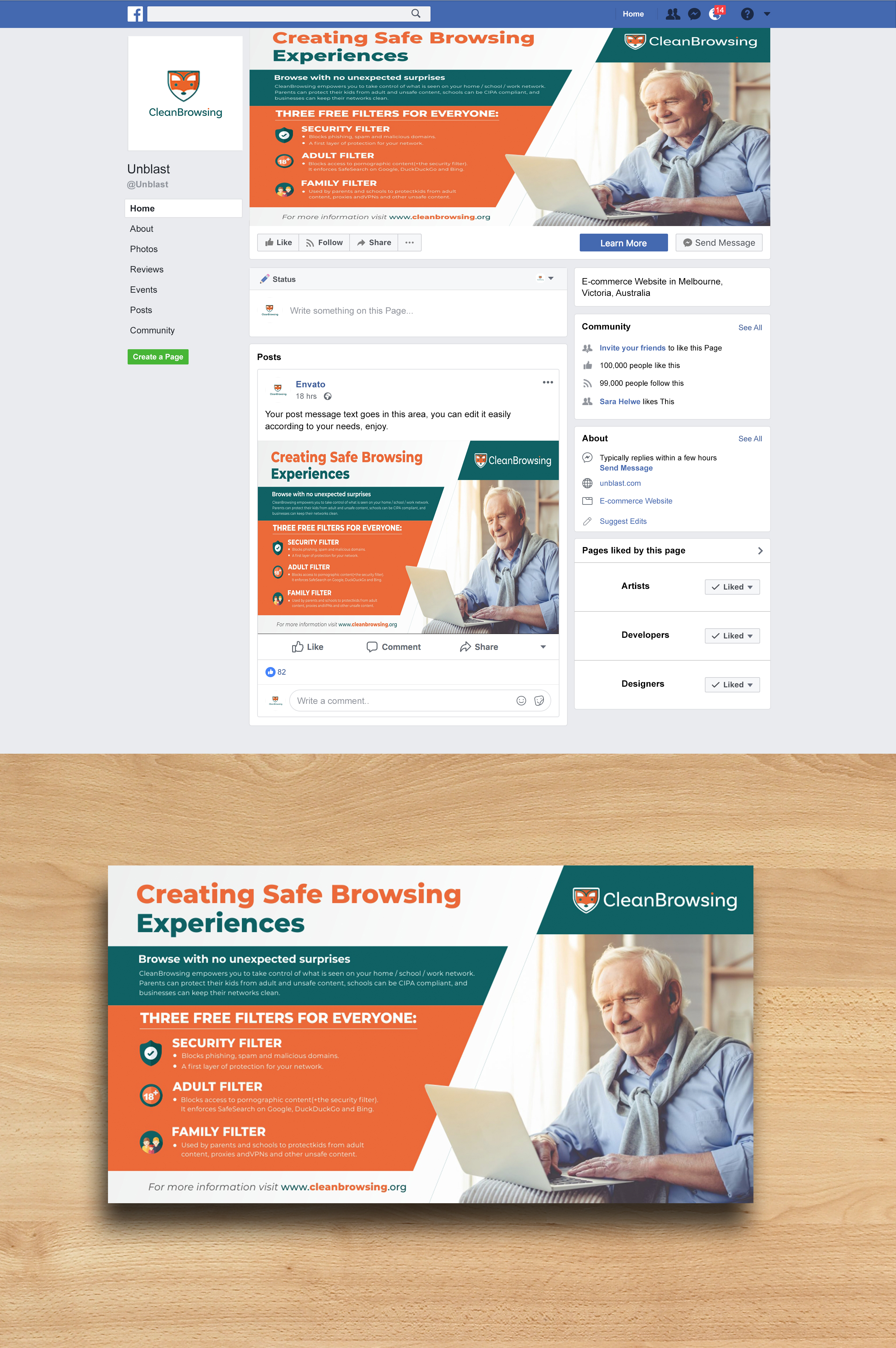 Facebook Design by ecorokerz for this project | Design #22317332