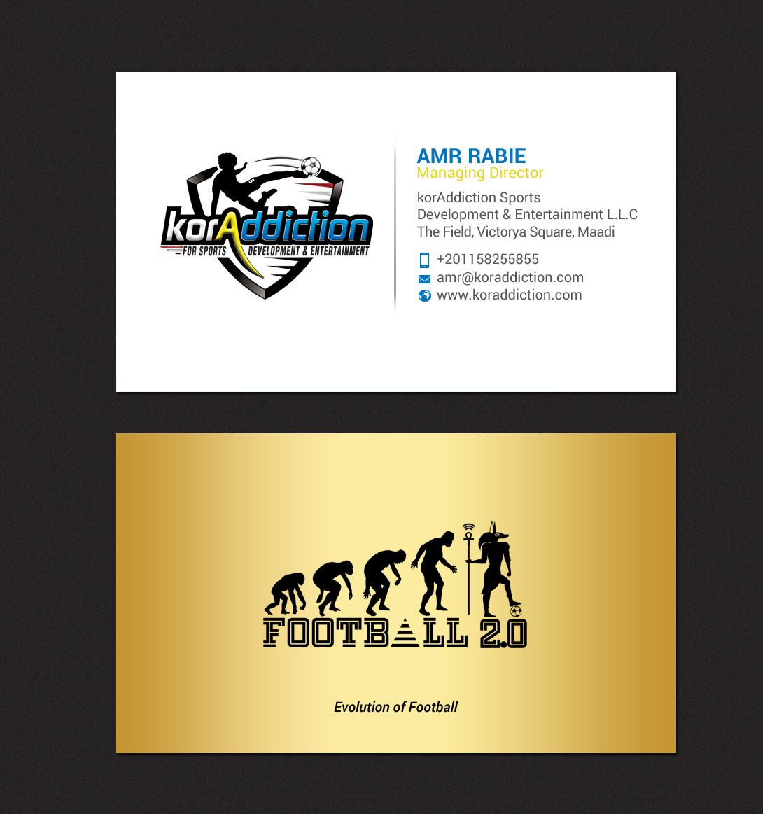 Business Card Design by chandrayaan.creative for FOOTGENiX | Design #22323712