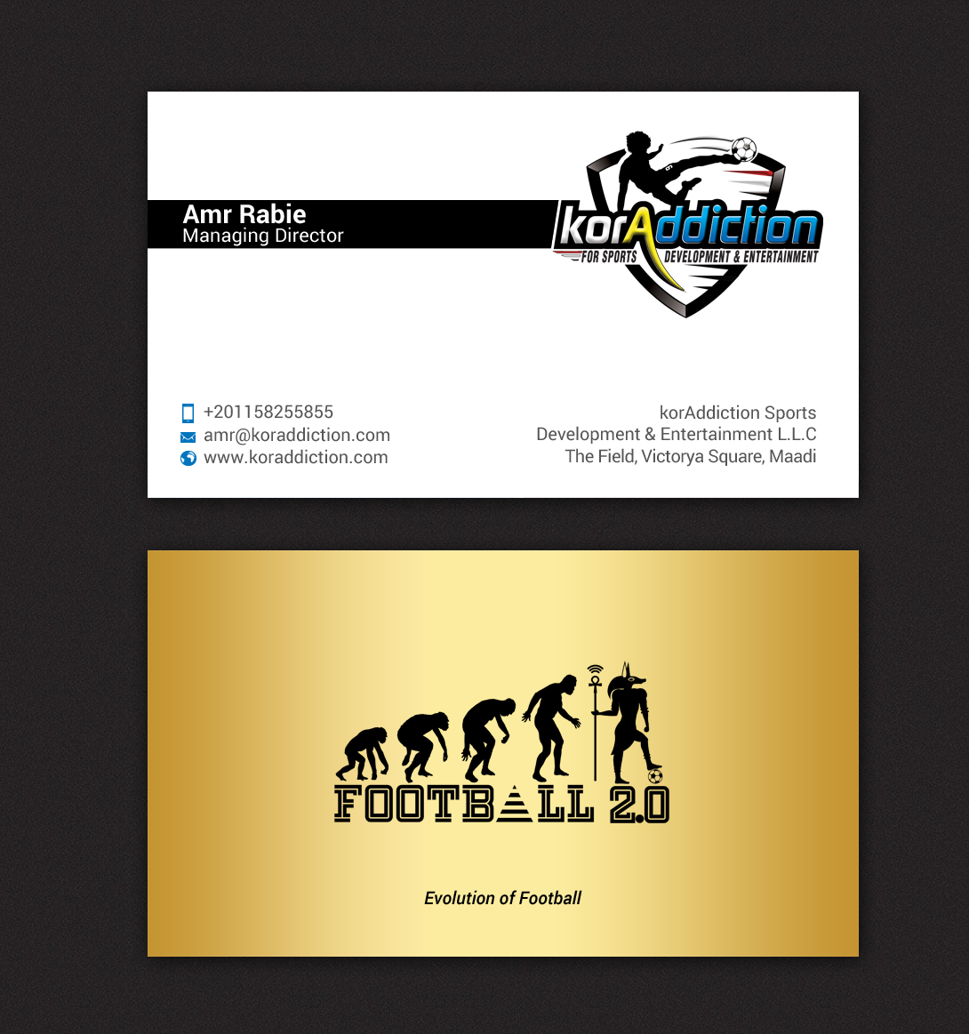 Diseño de Tarjeta de Presentación por chandrayaan.creative para FOOTGENiX | Diseño #22323715