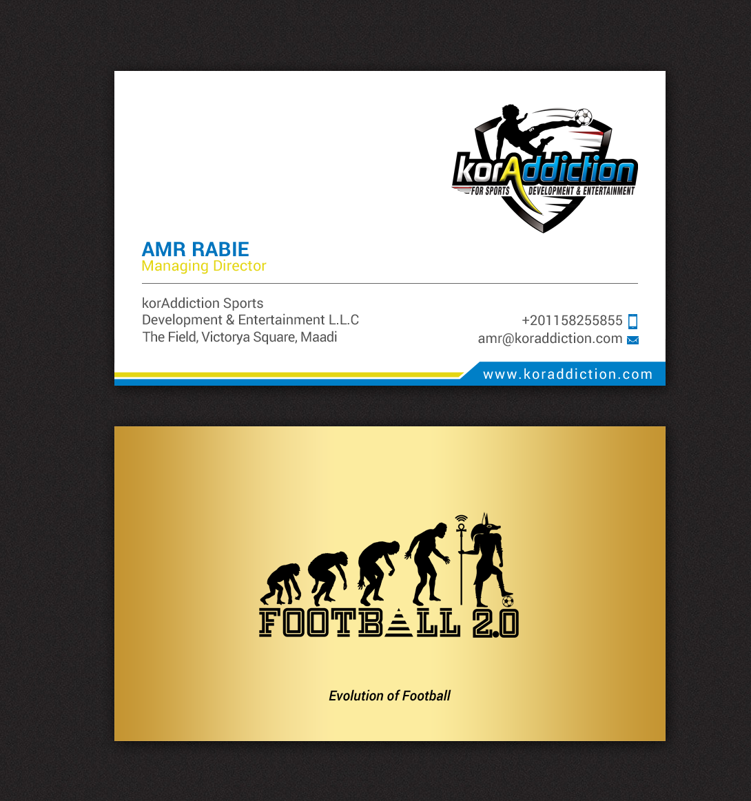 Business Card Design by chandrayaan.creative for FOOTGENiX | Design #22323717