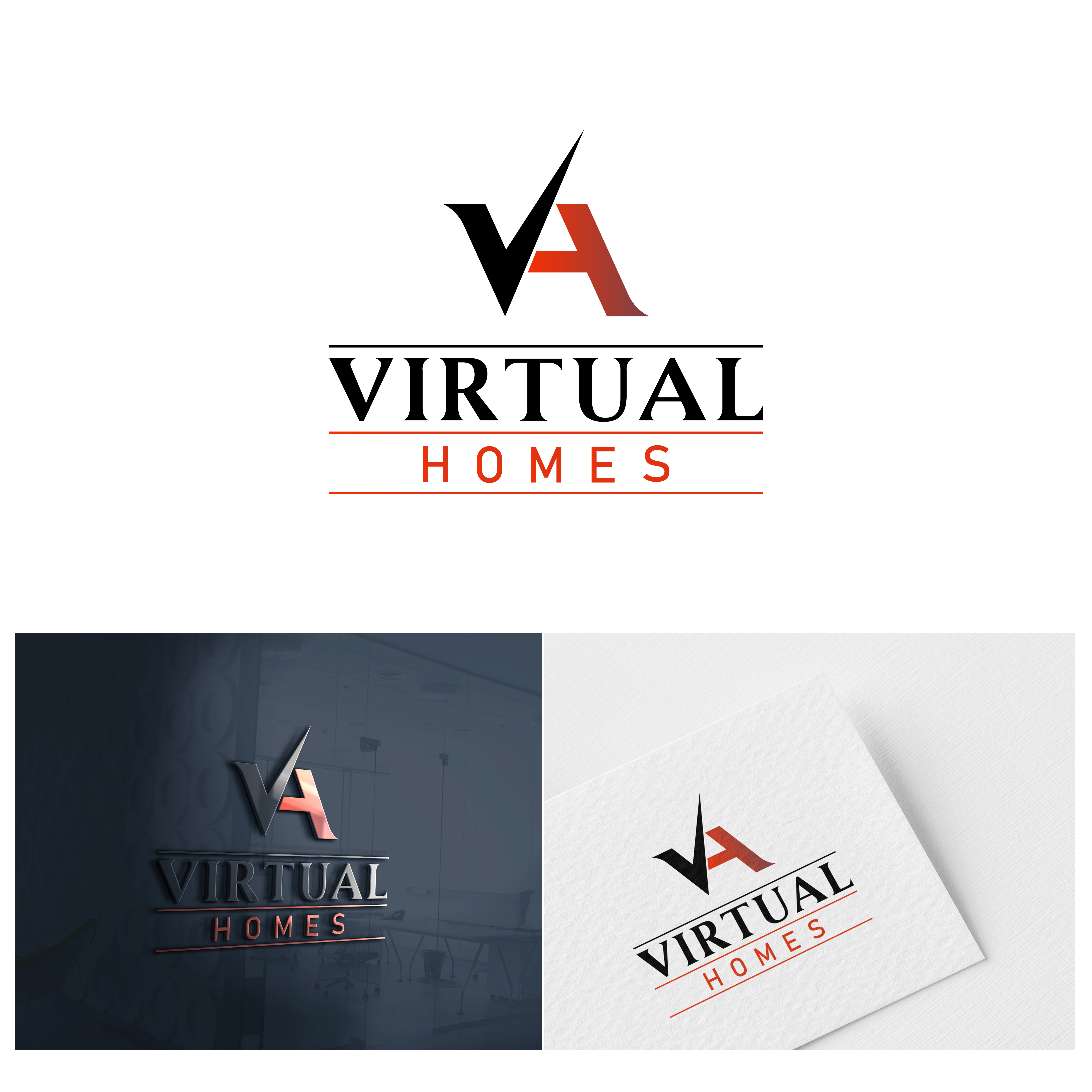 Diseño de Logo por digital Aka para virtual homes | Diseño #22351737