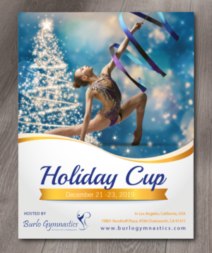 Intenational Rhythmic Gymnastics Holiday Cup | Diseño de Póster por alex989