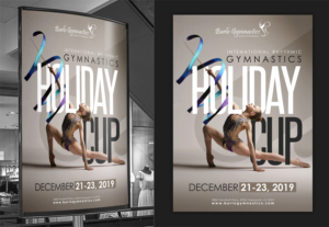 Intenational Rhythmic Gymnastics Holiday Cup | Poster Design by SAI DESIGNS