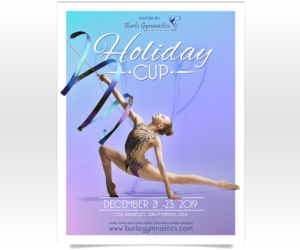 Intenational Rhythmic Gymnastics Holiday Cup | Poster Design by Luniere Designs