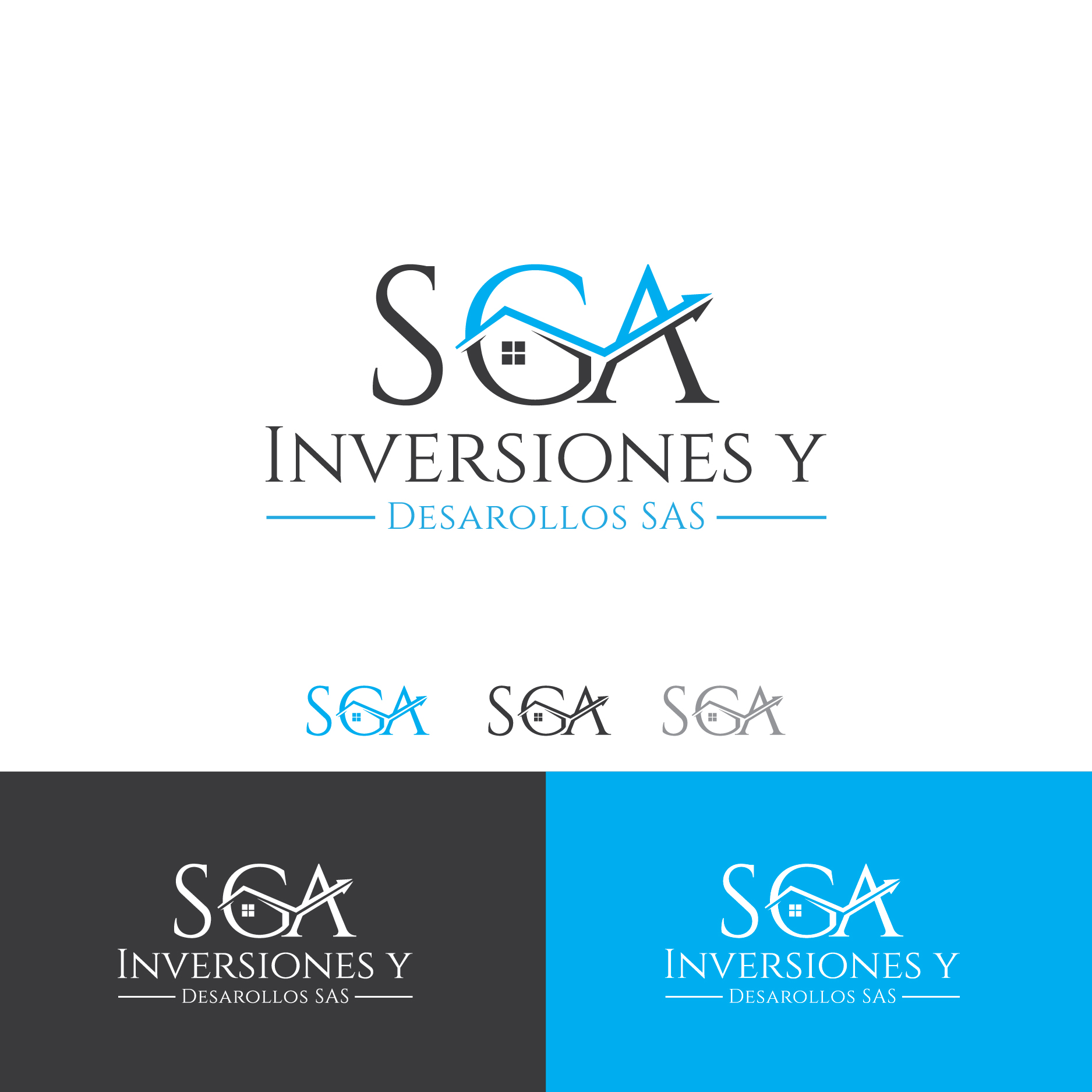 Logo Design by debdesign for SGA Inversiones y Desarollos SAS | Design #22324428