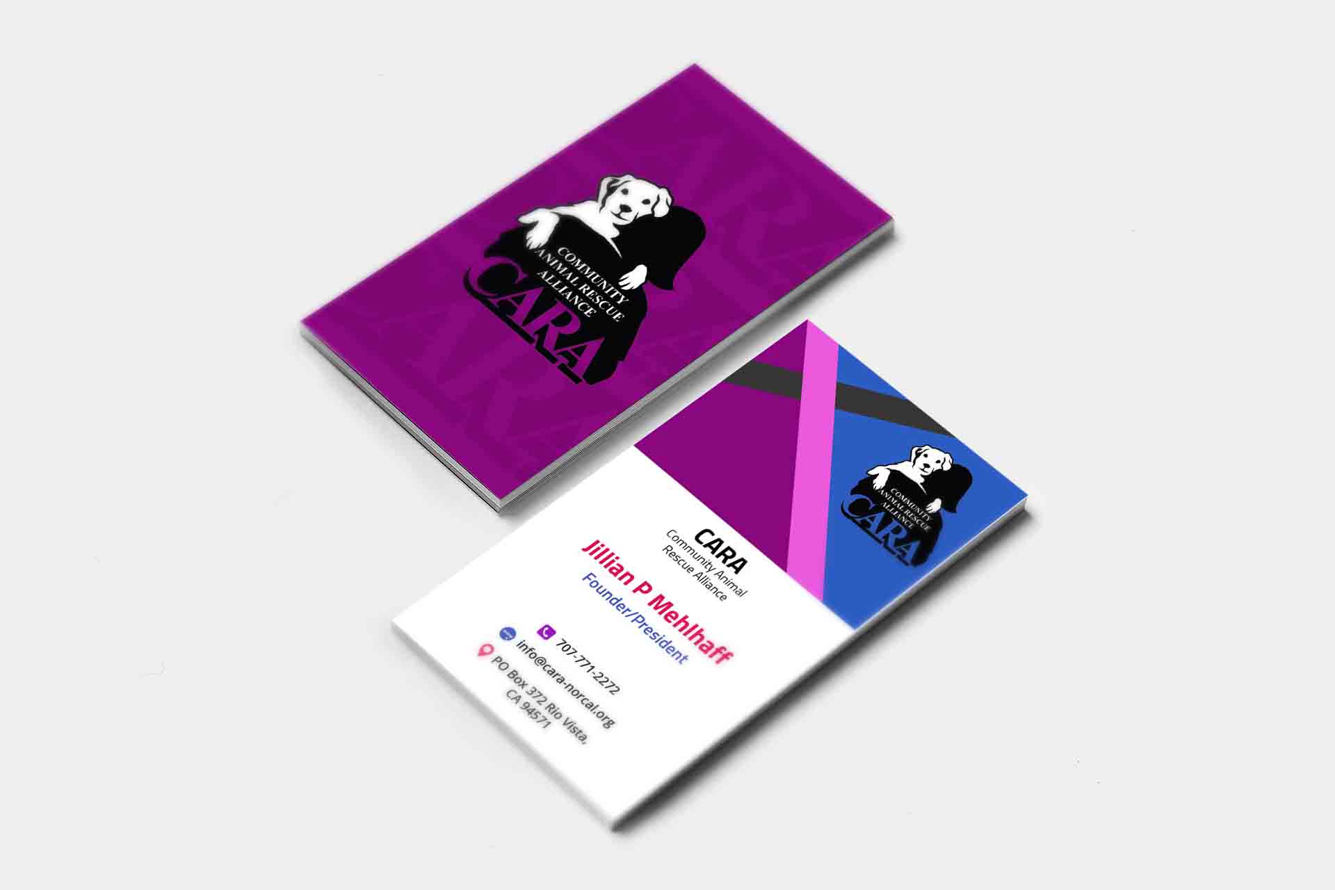 Business Card Design by Gexton for Community Animal Rescue Alliance | Design #22324901