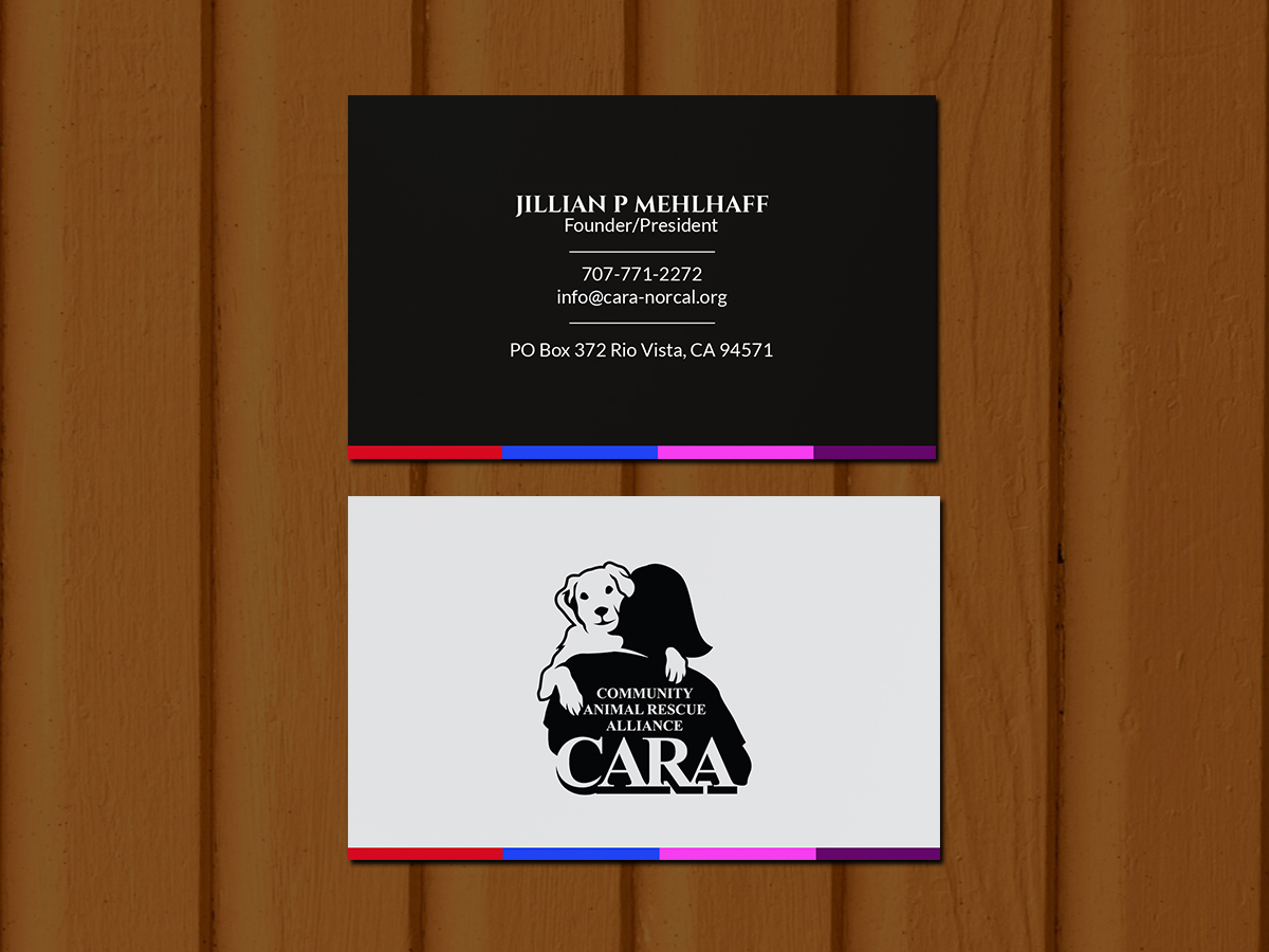 Business Card Design by Creations Box 2015 for Community Animal Rescue Alliance | Design #22322384