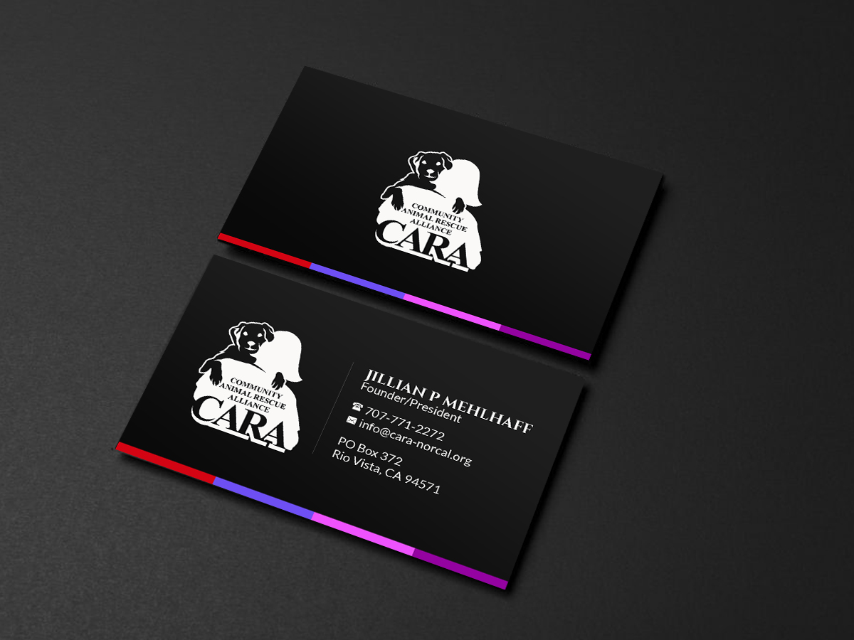 Business Card Design by Creations Box 2015 for Community Animal Rescue Alliance | Design #22329744