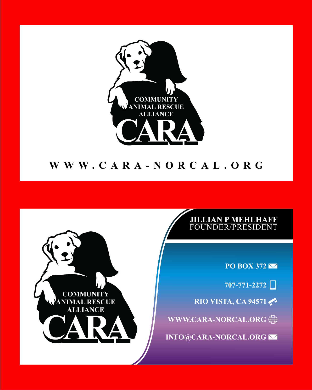 Business Card Design by StY_12 for Community Animal Rescue Alliance | Design #22349017