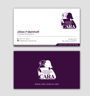 Business Card Design by chandrayaan.creative for Community Animal Rescue Alliance | Design: #22352344