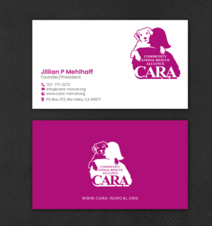 Business Card Design by chandrayaan.creative for Community Animal Rescue Alliance | Design: #22352351