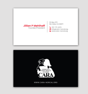 Business Card Design by chandrayaan.creative for Community Animal Rescue Alliance | Design: #22352352