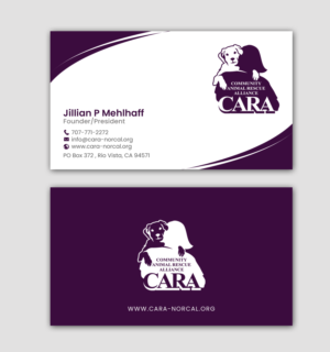 Business Card Design by chandrayaan.creative for Community Animal Rescue Alliance | Design: #22352358
