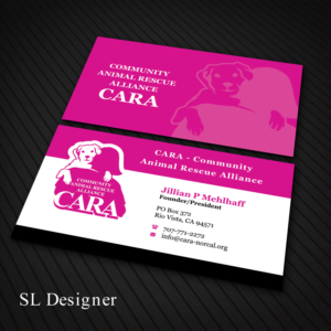 Business Card Design by SL Designer for Community Animal Rescue Alliance | Design: #22319132