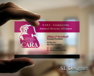 Business Card Design by SL Designer for Community Animal Rescue Alliance | Design: #22319139