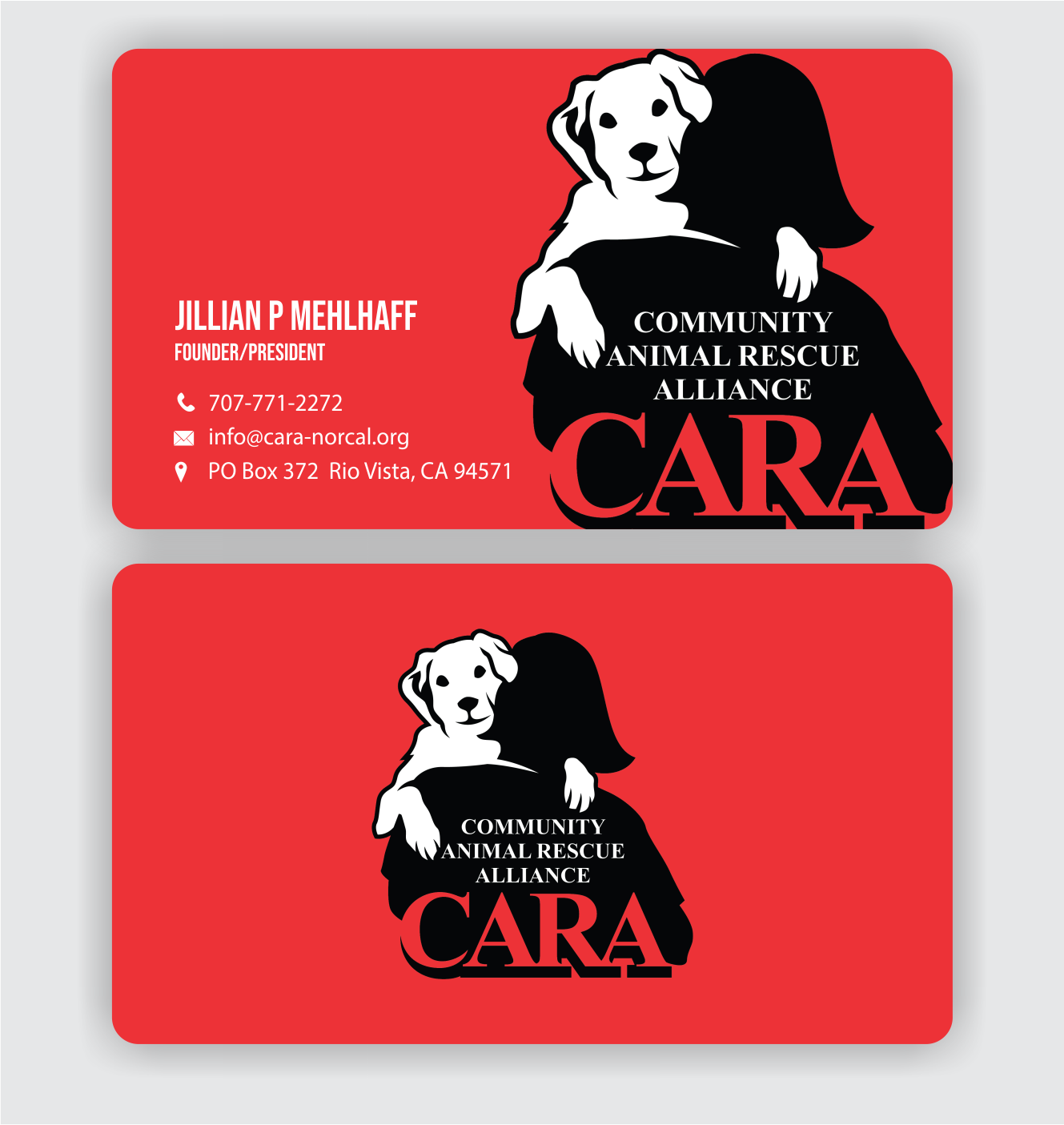 Upmarket, Playful Business Card Design for Community Animal Rescue