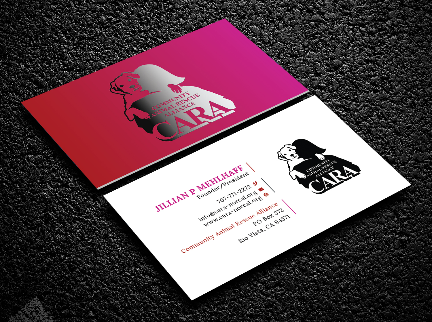 Business Card Design by Bold Pixels for Community Animal Rescue Alliance | Design #22318578