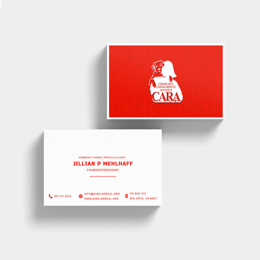 Business Card Design by Siddharth Pandya 2 for Community Animal Rescue Alliance | Design #22324778