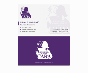 Diseño de Tarjeta de Presentación por Krishno para Community Animal Rescue Alliance | Diseño #22321193