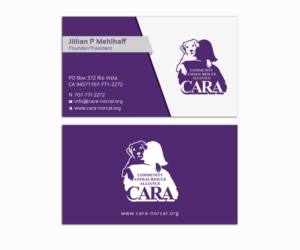 Business Card Design by Krishno for Community Animal Rescue Alliance | Design: #22321195