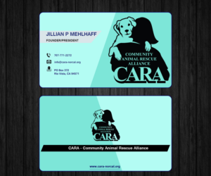 Business Card Design by Ai Graphics for Community Animal Rescue Alliance | Design: #22342843