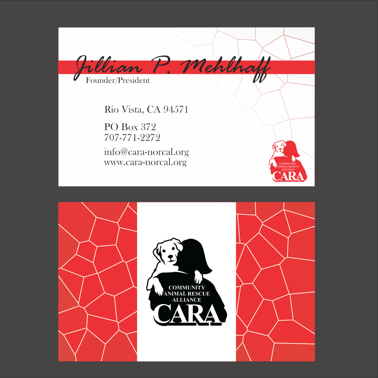 Diseño de Tarjeta de Presentación por sophia_design para Community Animal Rescue Alliance | Diseño #22337864