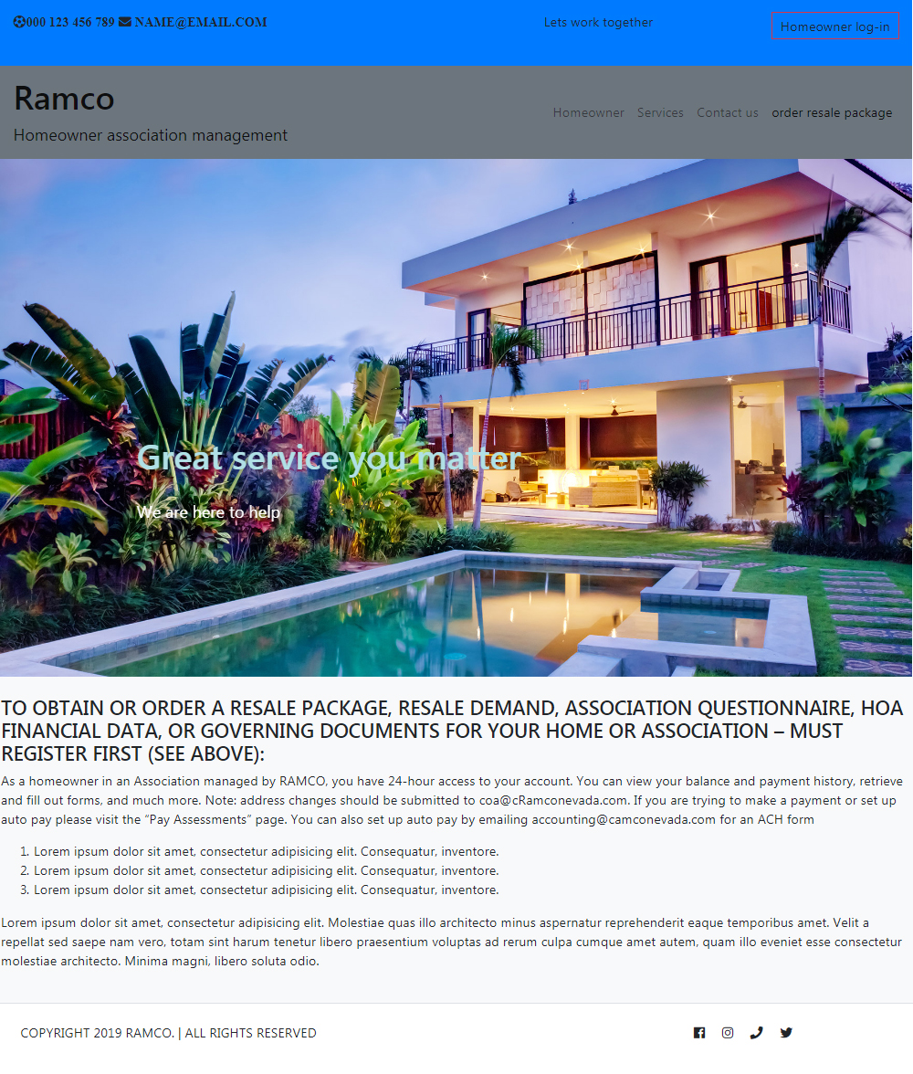 Web Design by Tahsen rakib for RAMCO | Design #22337086