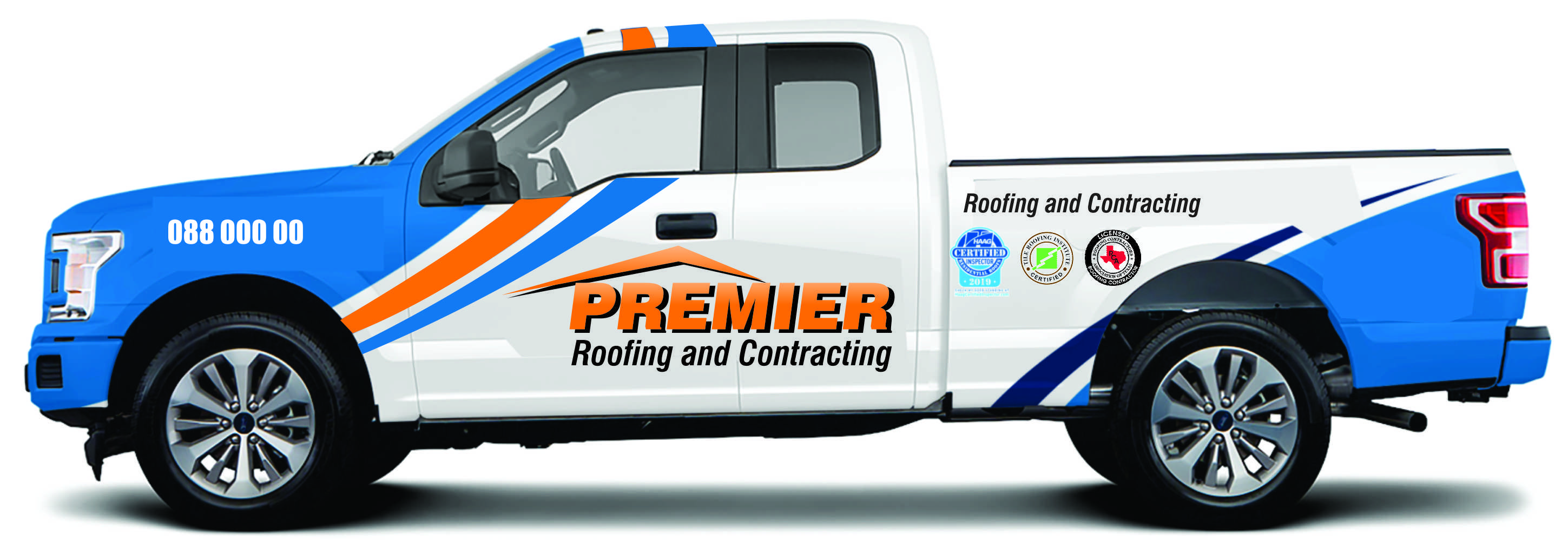 Car Wrap Design by tsmaponga34 for Premier Roofing and Contracting | Design #22333374