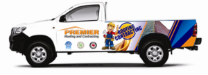 Design de Covering de Véhicule par tsmaponga34 pour Premier Roofing and Contracting | Design : #22333421