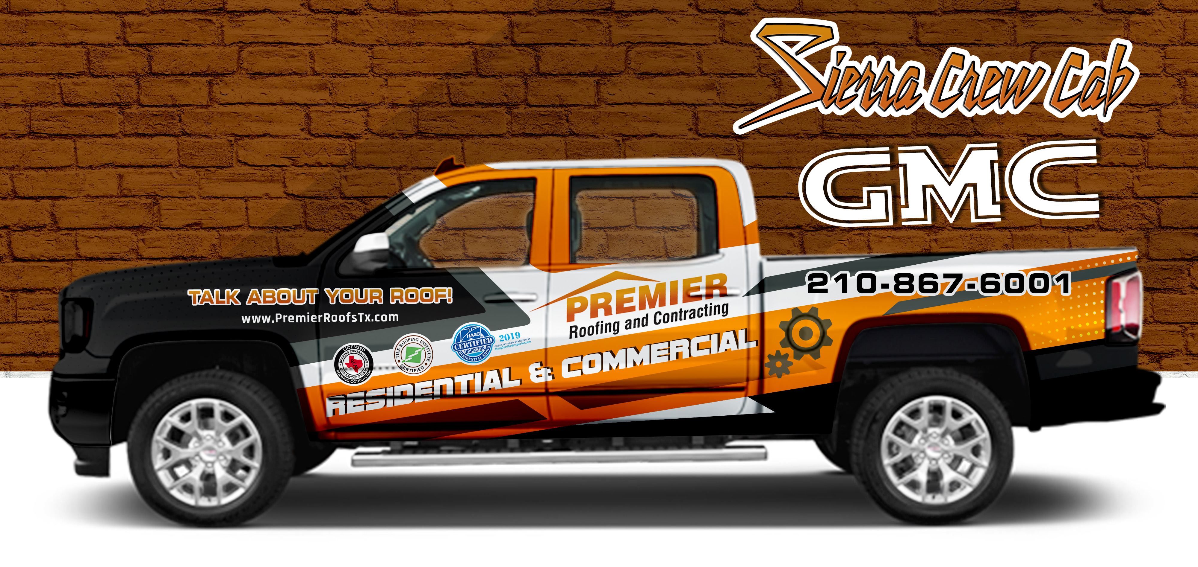 Car Wrap Design by SAI DESIGNS for Premier Roofing and Contracting | Design #22353650