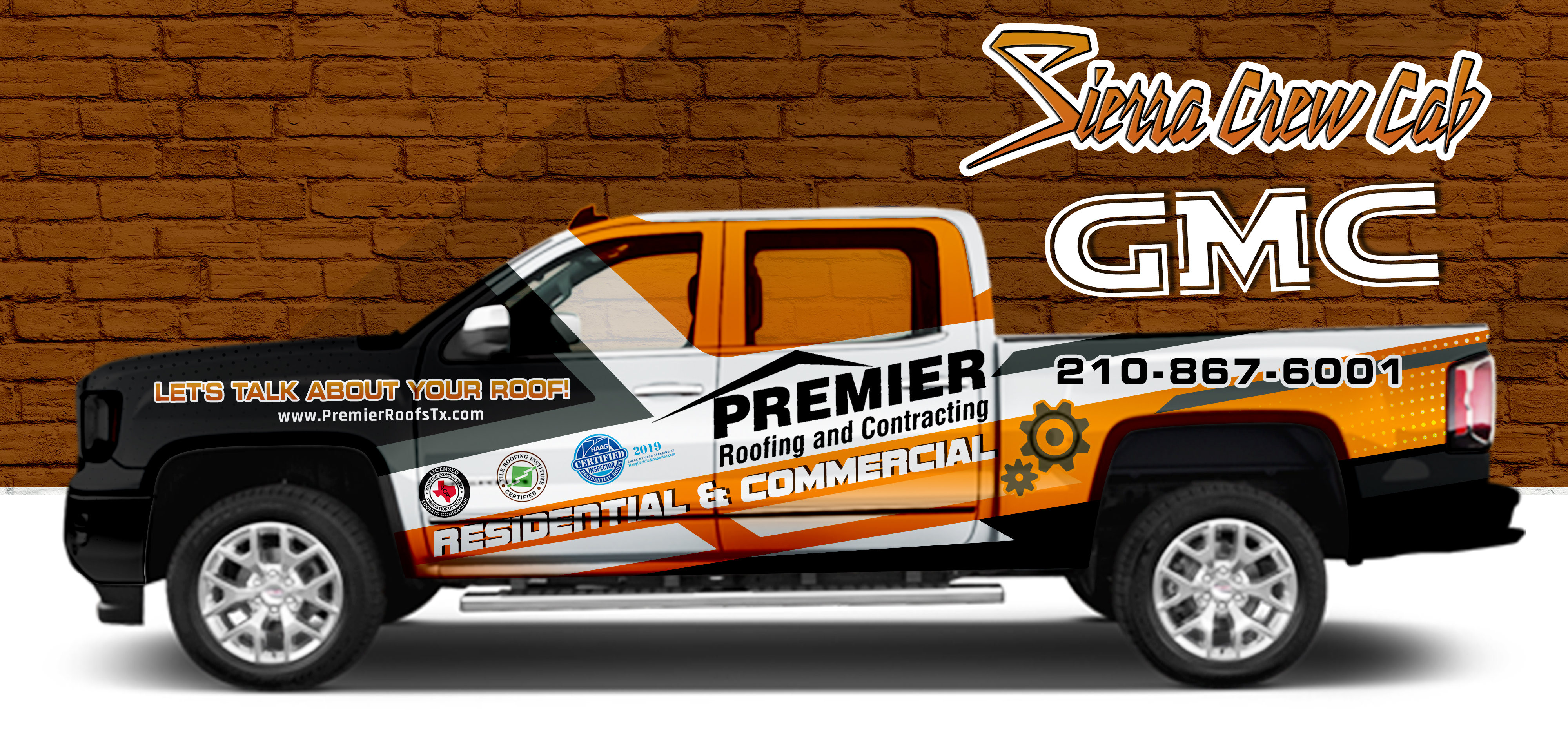 Car Wrap Design by SAI DESIGNS for Premier Roofing and Contracting | Design #22406375