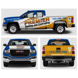 Car Wrap Design by DG+ for Premier Roofing and Contracting | Design: #22357021