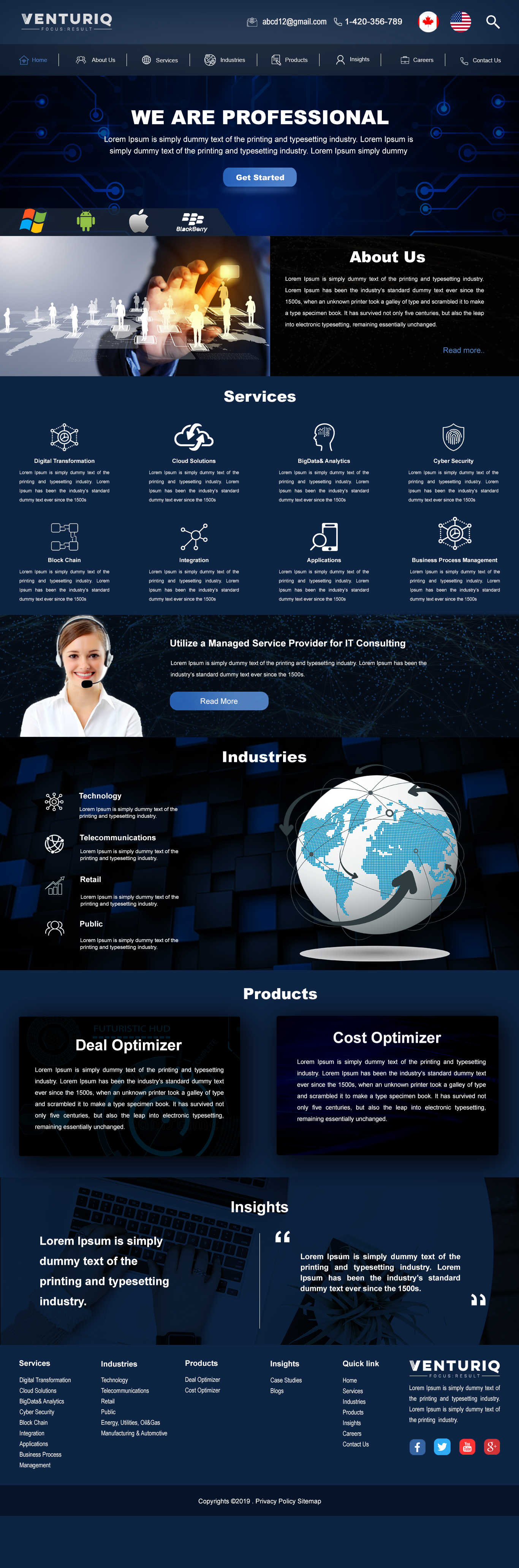 Web Design by Infobliz Technologies for this project | Design #22330767