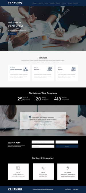 An International IT Services company needs its website to be designed | Web Design par Mukarram Haidari