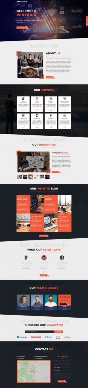 An International IT Services company needs its website to be designed | Web-Design von ArtBeat Technology