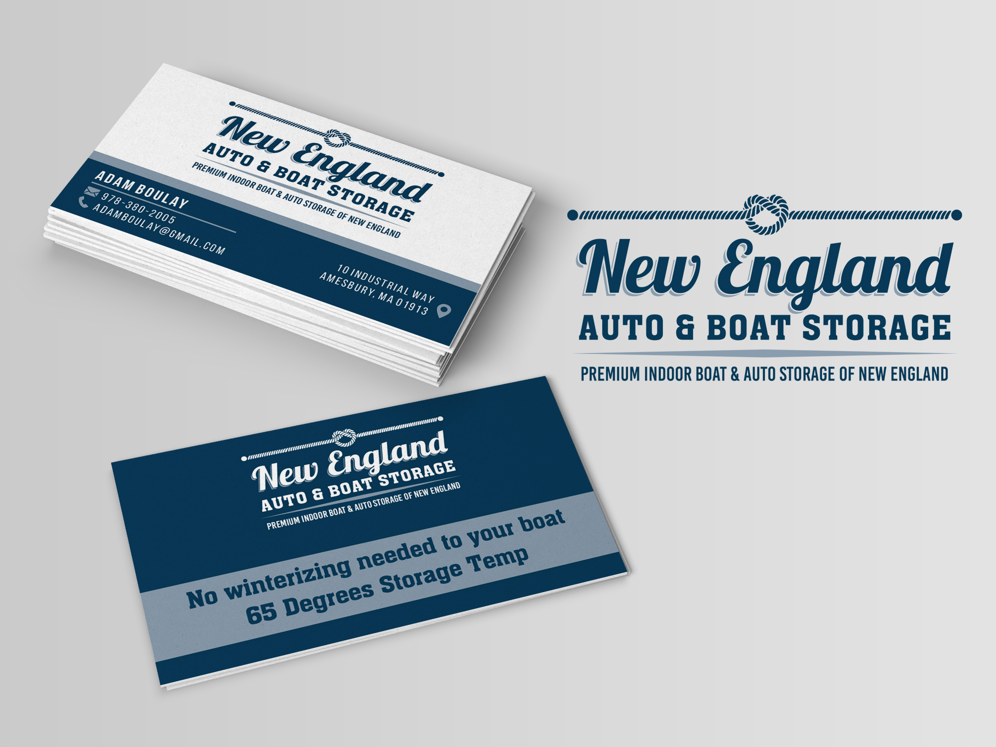 Logo Design by Ana White for New England Auto & Boat Storage | Design #22328117