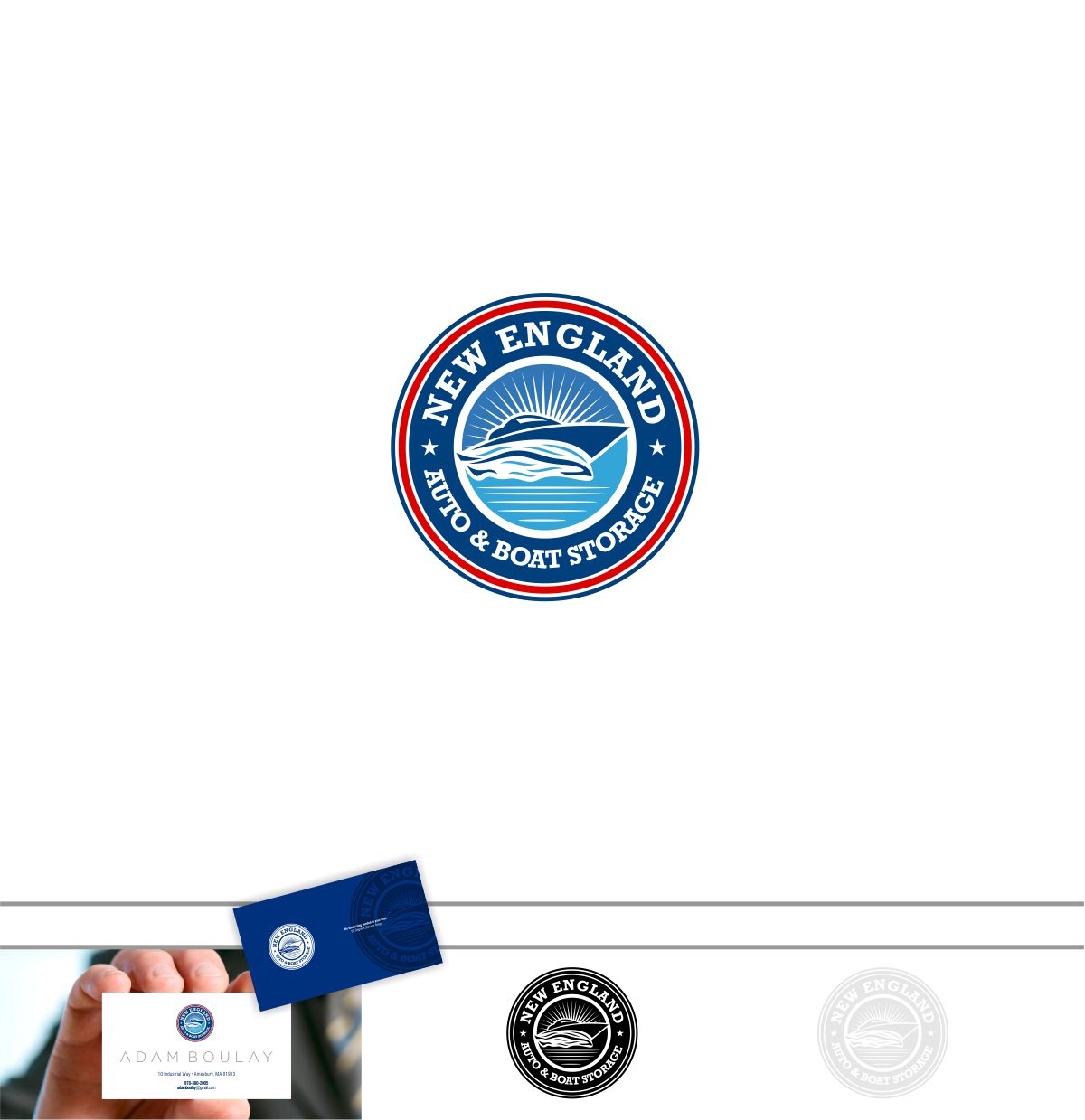 Logo Design by DesignMX (Renan Mejia) for New England Auto & Boat Storage | Design #22327546