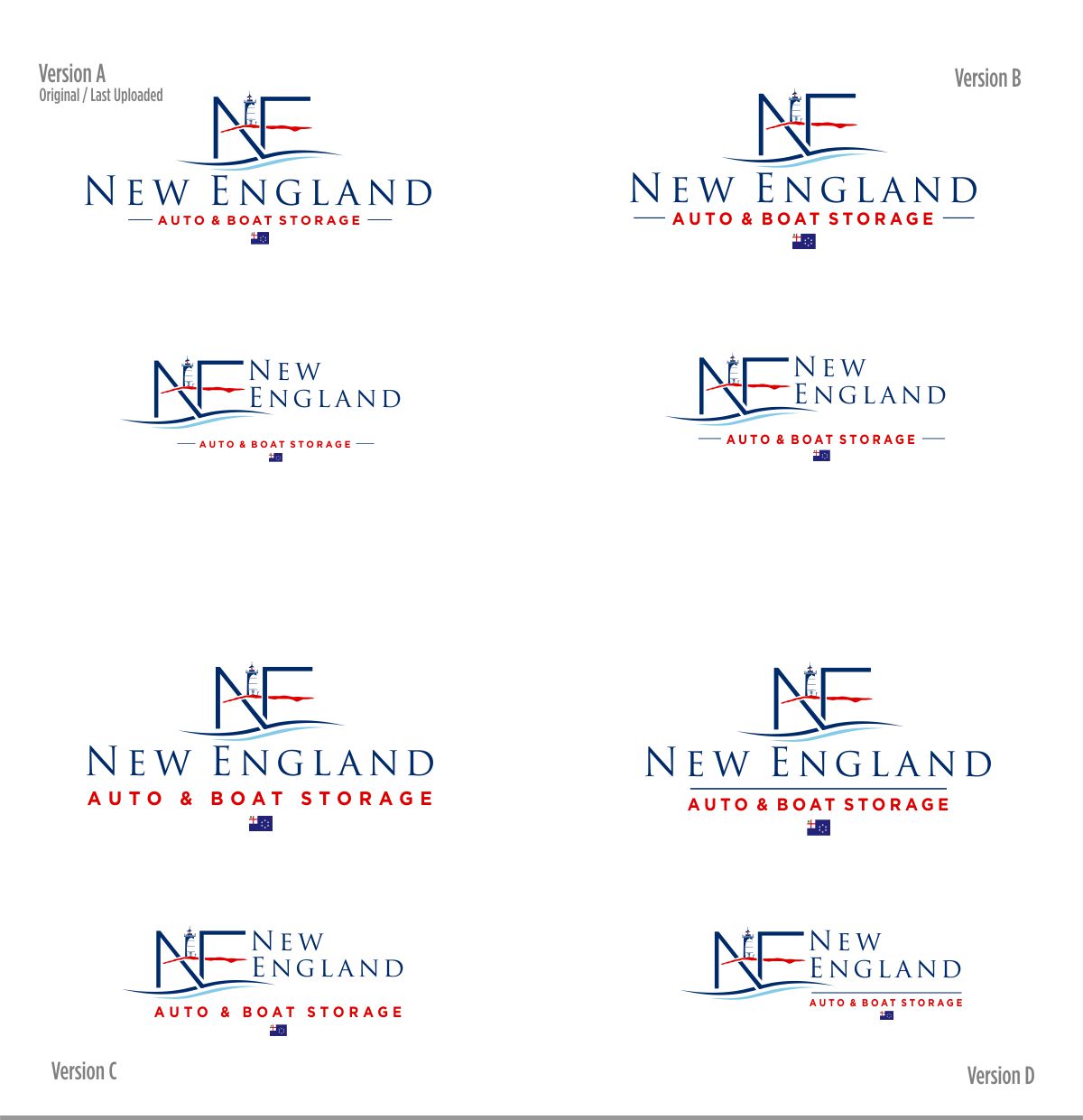 Logo Design by DesignMX (Renan Mejia) for New England Auto & Boat Storage | Design #22335526
