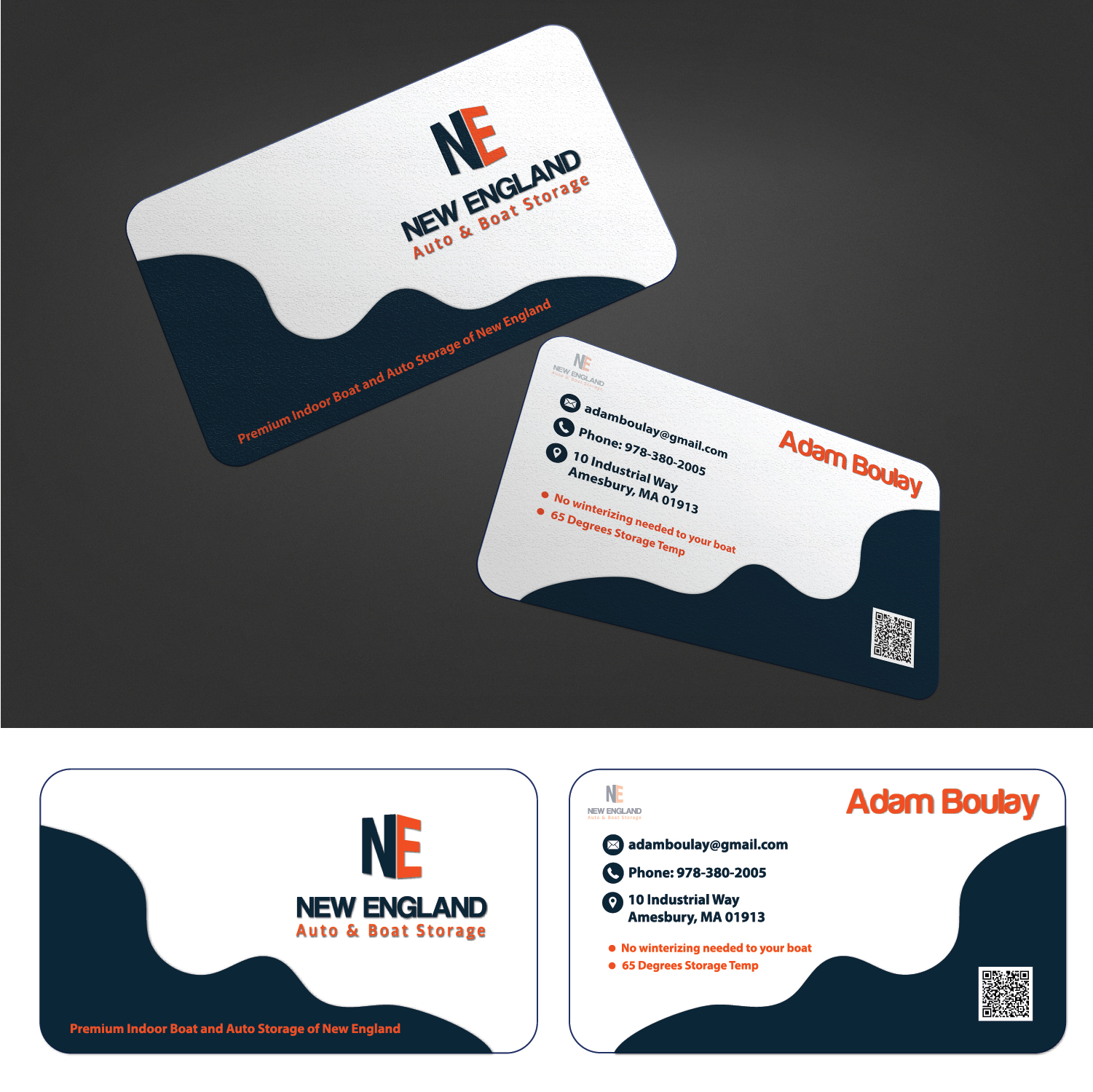 Logo Design by Maxo-Biz for New England Auto & Boat Storage | Design #22325976