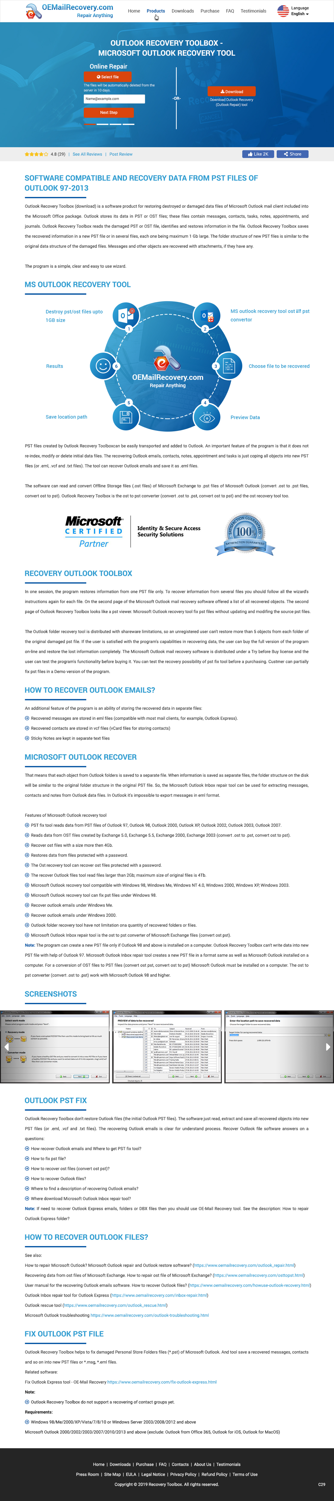 Web Design by pb for Recovery Toolbox | Design #22334297