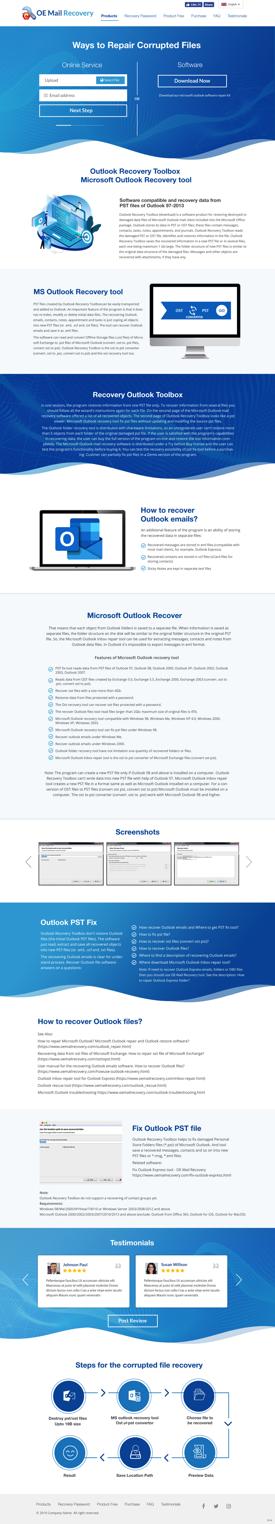 Web Design by pb for Recovery Toolbox | Design: #22334472