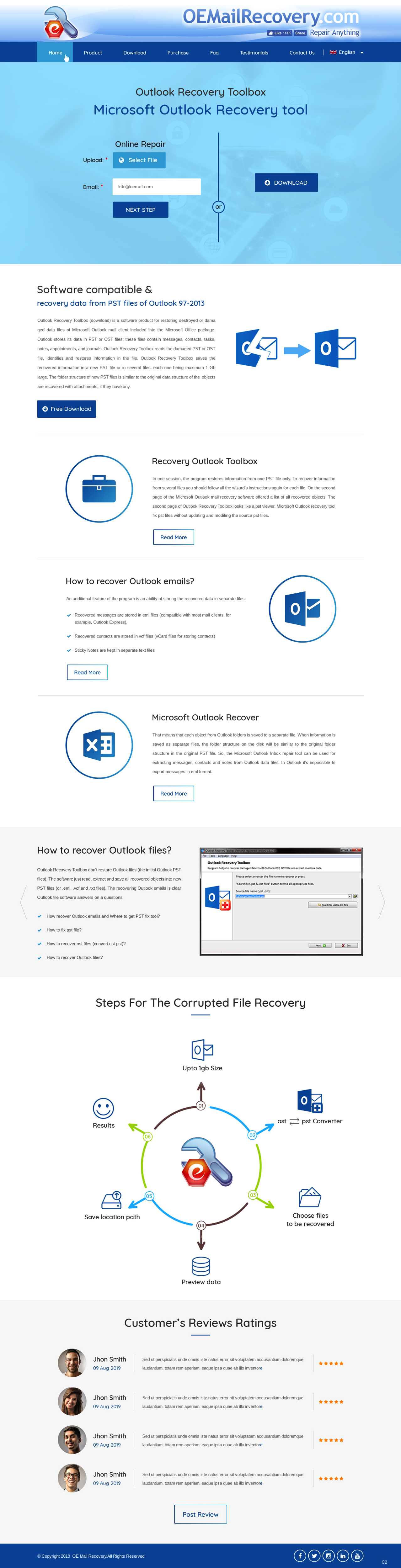 Web Design by pb for Recovery Toolbox | Design #22339959