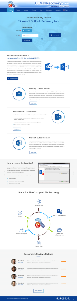 Web Design by pb for Recovery Toolbox | Design: #22339959