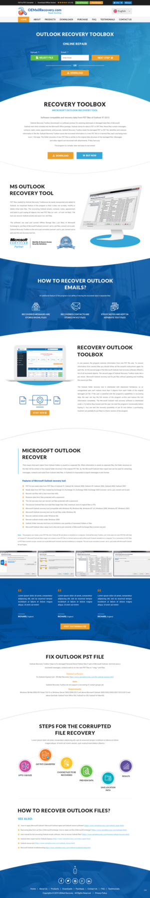 Web Design by pb for Recovery Toolbox | Design: #22339960