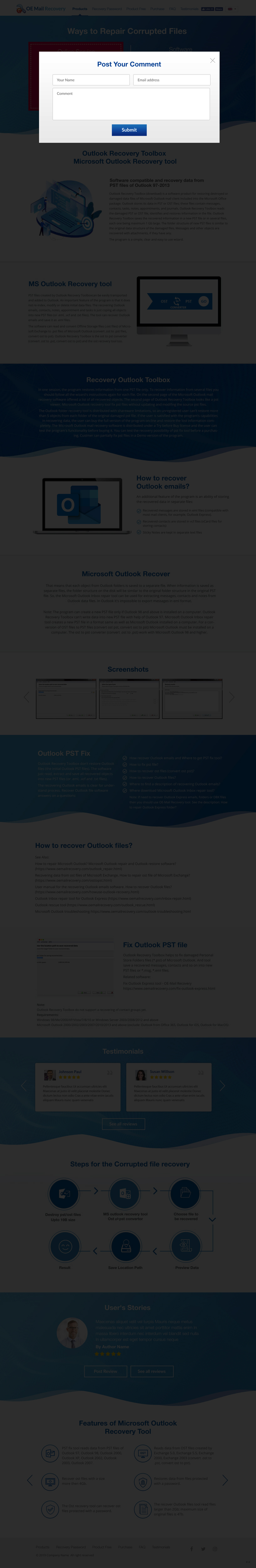 Web-Design von pb für Recovery Toolbox | Design #22384278